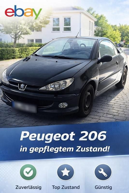 Gebraucht Peugeot 206 CC 109 PS (80 kW) 2005 Schwarz Cabrio