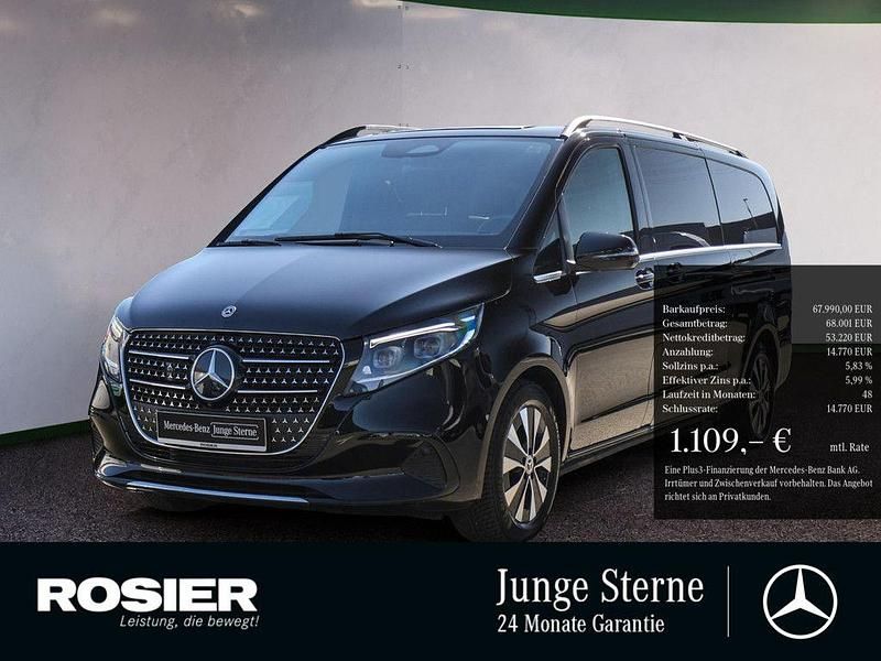 Schwarz / obsidianschwarz Gebraucht 2024 Mercedes V300 Avantgarde Van / Kleinbus | 67.990 € (Etwas zu teuer) - Bild 1/4