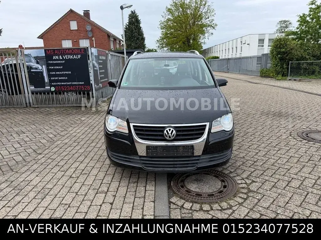 Gebraucht VW Touran Highline 105 PS (77 kW) 2007 Schwarz Van / Kleinbus