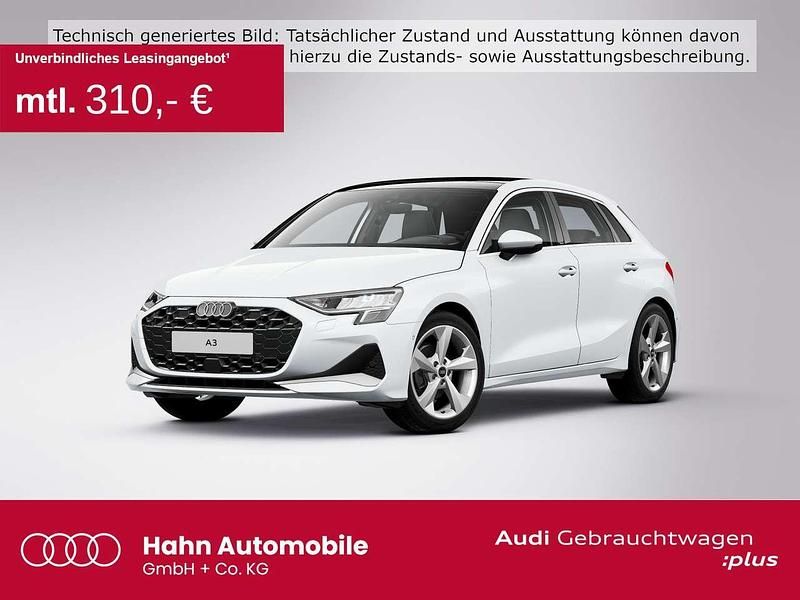 Gletscherweiß metallic Gebraucht 2025 Audi A3 Advanced Limousine | 34.930 € (Fairer Preis) - Bild 1/3