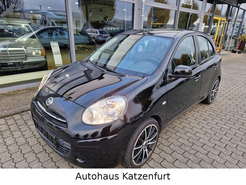 Schwarz Gebraucht 2011 Nissan Micra Acenta Kleinwagen | 3.990 € (Fairer Preis) - Bild 1/4
