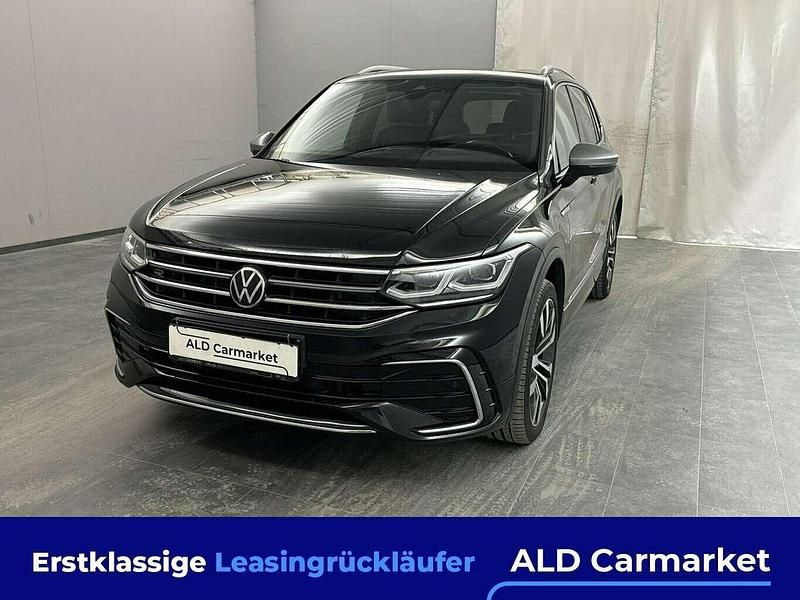 Schwarz Gebraucht 2022 VW Tiguan Allspace R-line SUV | 36.980 € (Fairer Preis) - Bild 1/4