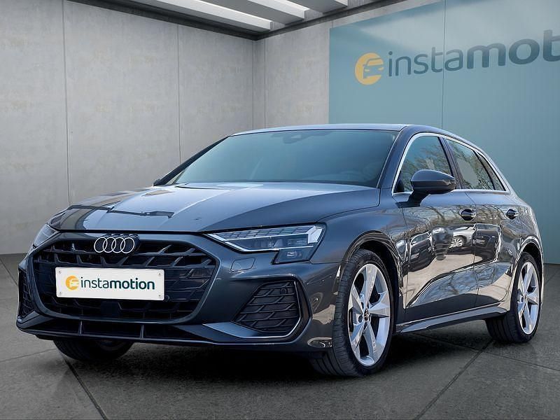Grau Gebraucht 2024 Audi A3 S-Line Limousine | 37.399 € (Teuer) - Bild 1/4