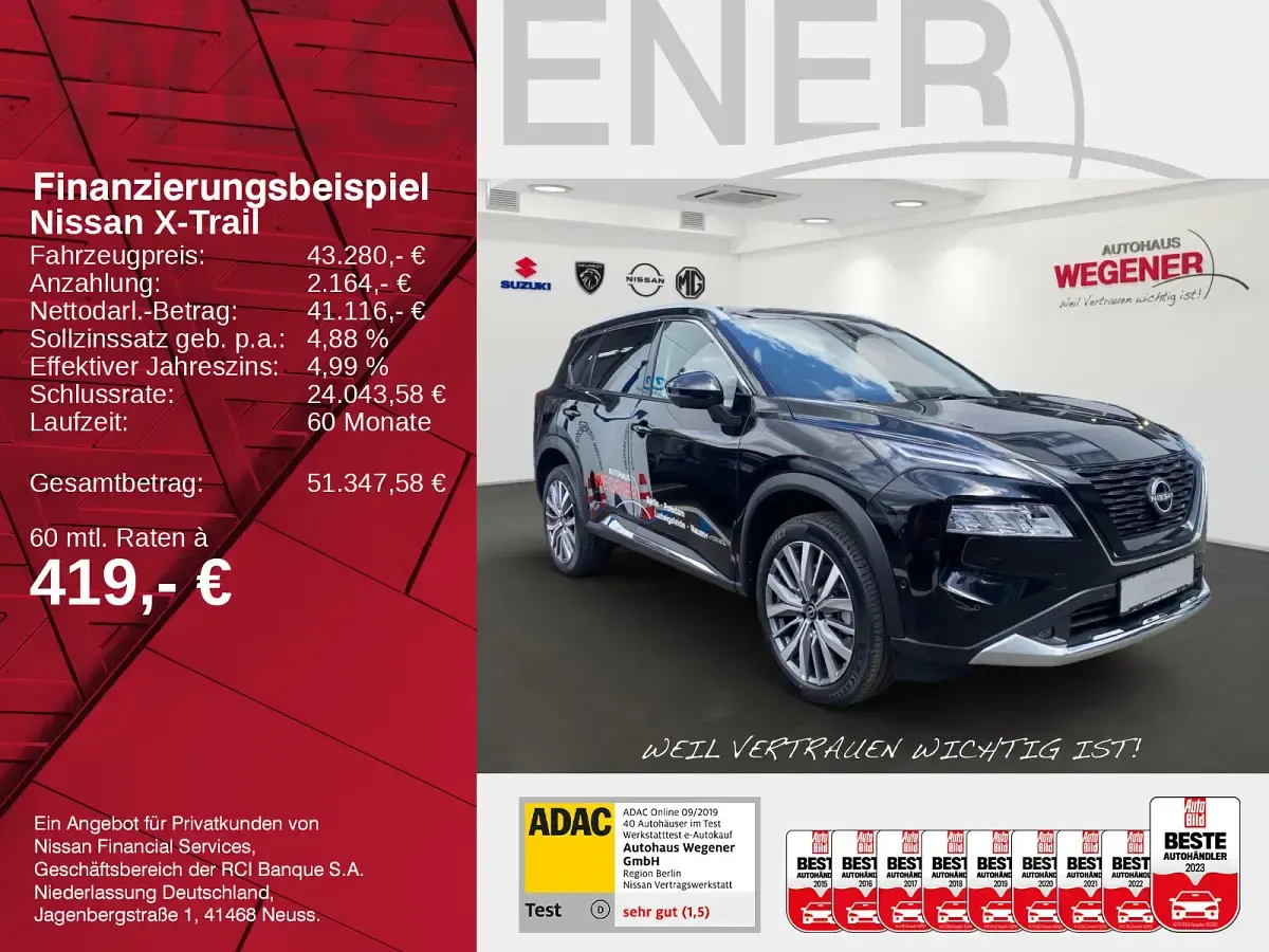 Gebraucht Nissan X-Trail Tekna 213 PS (156 kW) 2025 Diamond black SUV