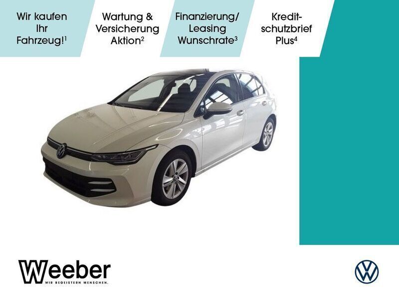 Oryxweiß perlmutteffekt (metallic) Gebraucht 2024 VW Golf VIII Life Limousine | 30.490 € (Etwas zu teuer) - Bild 1/4