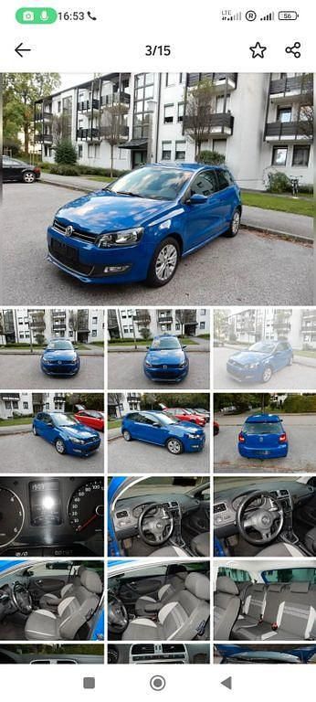 Blau Gebraucht 2013 VW Polo Comfortline Kleinwagen | 3.950 € (Fairer Preis) - Bild 1/4