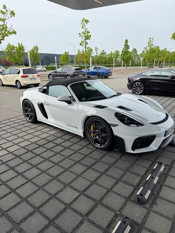 Weiß Neu 2025 Porsche Boxster Spyder Cabrio | 142.000 € - Bild 1/4