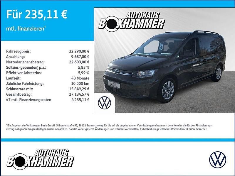 Gebraucht VW Caddy Maxi Life 114 PS (83 kW) 2023 Schwarz Van / Kleinbus