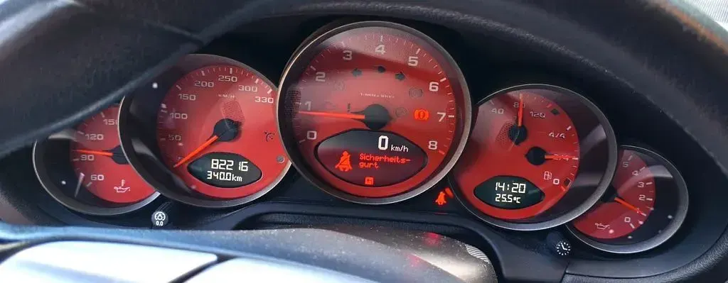 Gebraucht Porsche 997 381 PS (280 kW) 2006 Rot Coupé