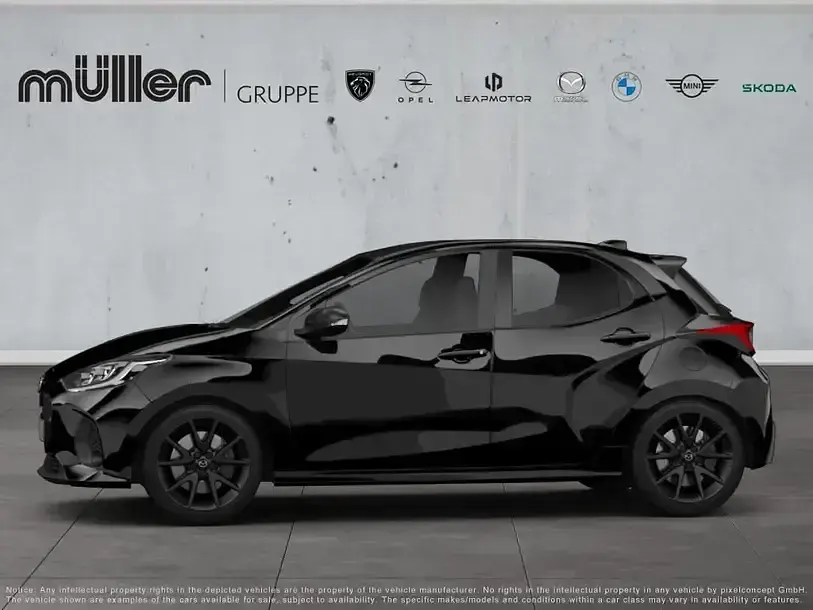Neu Mazda 2 Exclusive-Line 116 PS (85 kW) 2026 Schwarz Kleinwagen