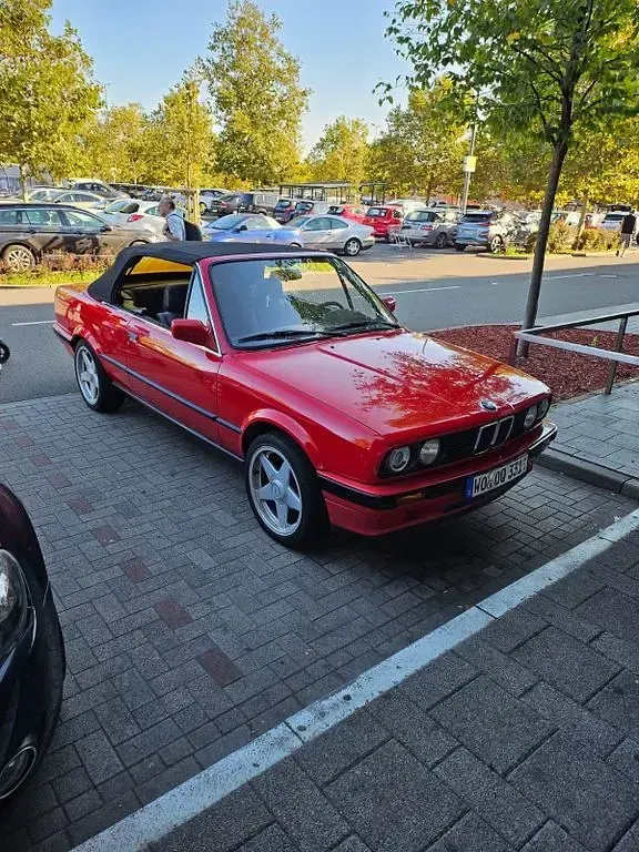 Gebraucht BMW 320 Cabriolet Sport Line 129 PS (94 kW) 1991 Rot Cabrio