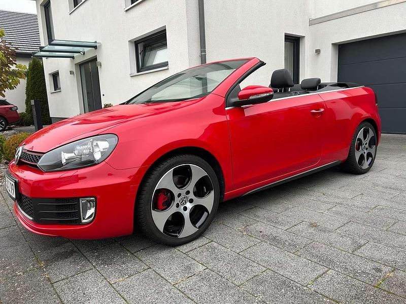 Rot Gebraucht 2014 VW Golf Cabriolet GTI Cabrio | 14.500 € (Fairer Preis) - Bild 1/4