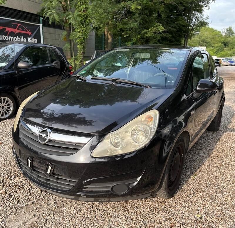 Schwarz Gebraucht 2008 Opel Corsa Kleinwagen | 1.190 € - Bild 1/4