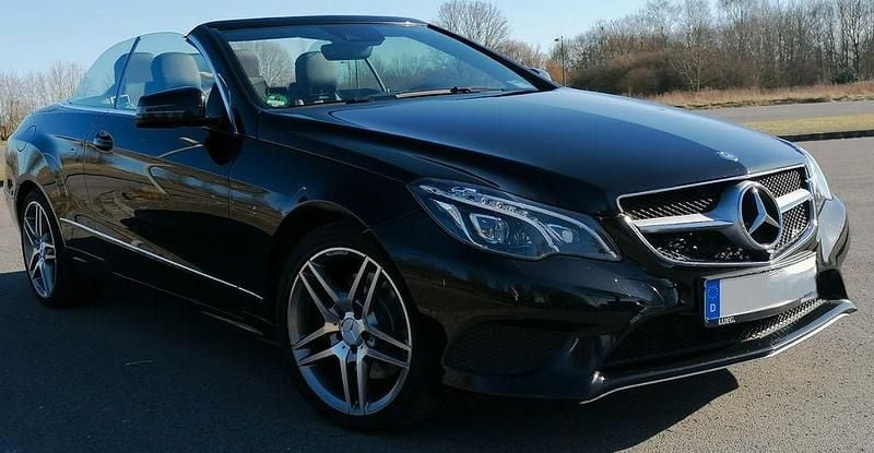 Schwarz Gebraucht 2015 Mercedes E350 AMG Cabrio | 24.700 € (Guter Preis) - Bild 1/4