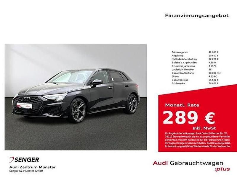 Gebraucht Audi S3 Ambiente 310 PS (228 kW) 2023 Mythosschwarz metallic Limousine