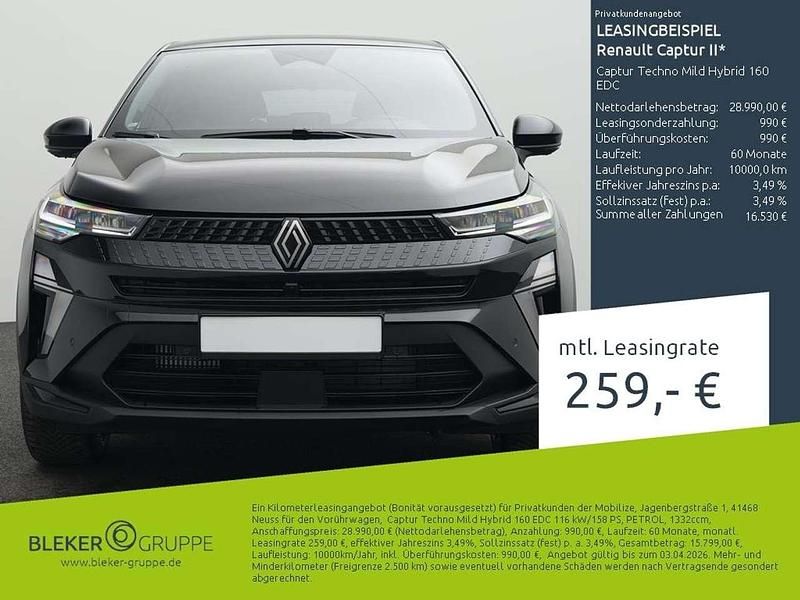 Sternenschwarz Gebraucht 2025 Renault Captur Techno SUV | 28.770 € (Fairer Preis) - Bild 1/4