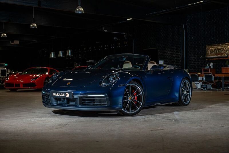 Blau Gebraucht 2021 Porsche 911 Carrera Cabriolet Cabrio | 155.992 € (Teuer) - Bild 1/4