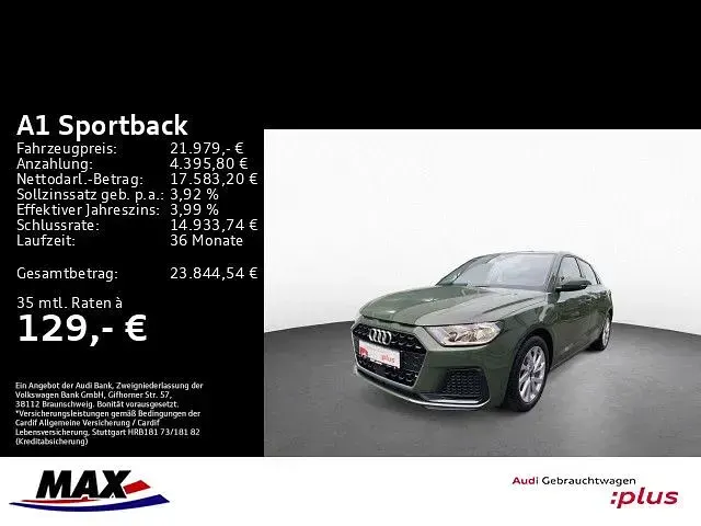 Gebraucht Audi A1 Sportback Advanced 116 PS (85 kW) 2025 Distriktgrün metallic Kleinwagen