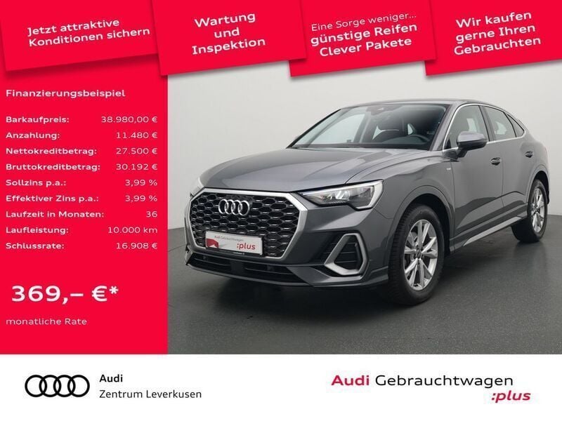 Daytonagrau perleffekt Gebraucht 2024 Audi Q3 Sportback S-Line SUV | 38.480 € (Superpreis) - Bild 1/4