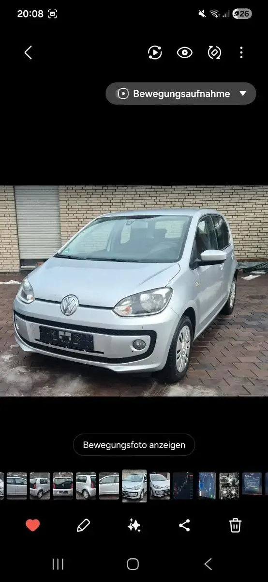 Gebraucht VW up! 105 PS (77 kW) 2012 Silber Kleinwagen
