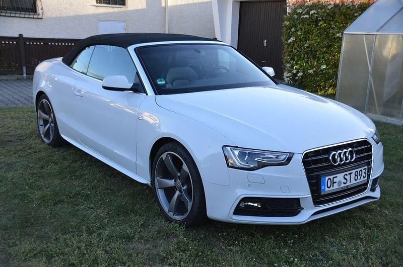 Weiß Gebraucht 2012 Audi A5 Cabriolet S-Line Cabrio | 16.700 € (Fairer Preis) - Bild 1/4