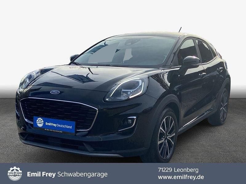 Obsidianschwarz metallic Gebraucht 2021 Ford Puma Titanium SUV | 17.450 € (Guter Preis) - Bild 1/4