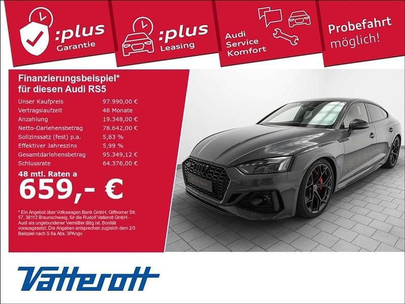 Grau Neu 2024 Audi RS5 Sportback Competition Limousine | 97.990 € - Bild 1/4