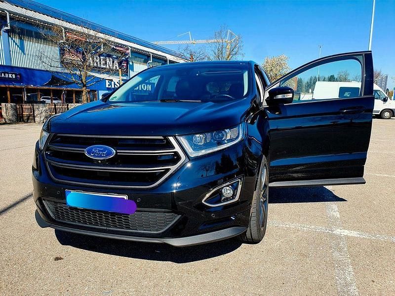 Schwarz Gebraucht 2017 Ford Edge SUV | 18.200 € (Teuer) - Bild 1/4