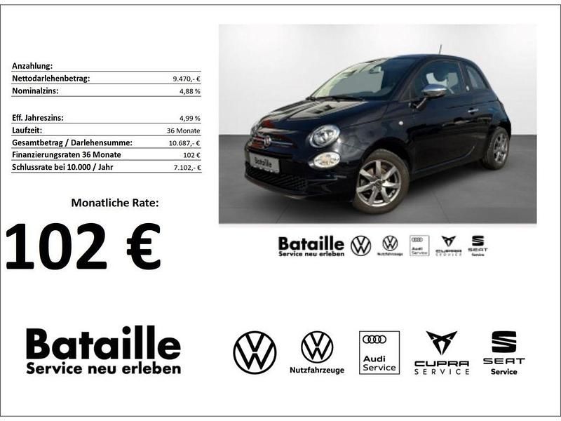 Schwarz Gebraucht 2017 Fiat 500 Mirror Kleinwagen | 9.470 € (Fairer Preis) - Bild 1/4