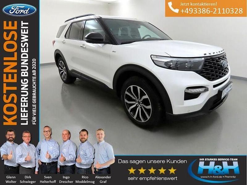 Weiß (starweiß) Gebraucht 2024 Ford Explorer ST-Line SUV | 58.840 € (Guter Preis) - Bild 1/4