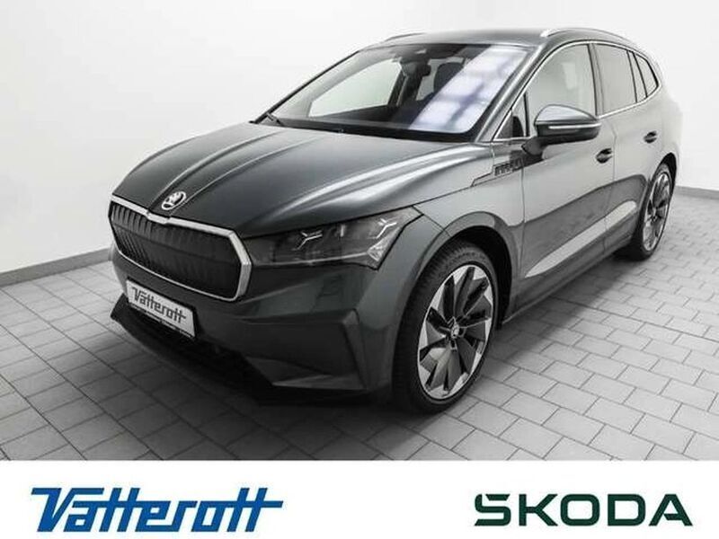Grau Gebraucht 2021 Skoda Enyaq iV First Edition SUV | 35.349 € (Guter Preis) - Bild 1/4