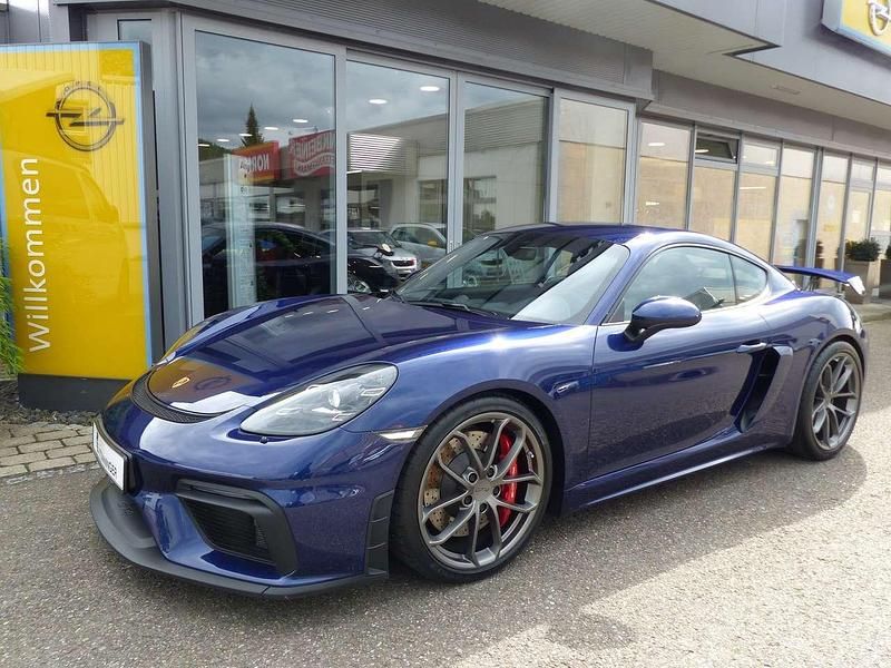 Blau Gebraucht 2020 Porsche Cayman GT4 Chrono Coupé | 122.385 € - Bild 1/4
