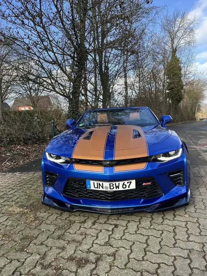 Gebraucht Chevrolet Camaro 453 PS (333 kW) 2017 Blau Cabrio
