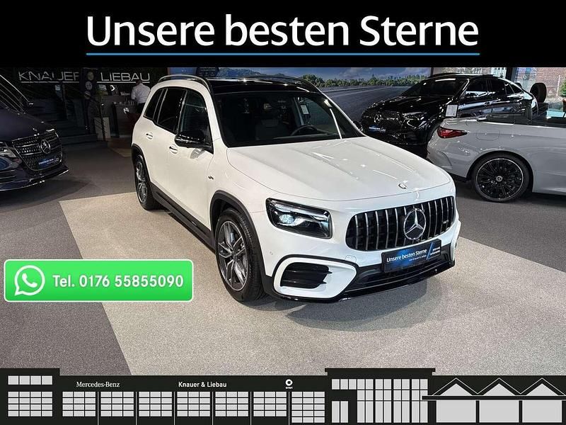 Unilack polarweiß Gebraucht 2024 Mercedes GLB35 AMG line SUV | 59.660 € - Bild 1/4