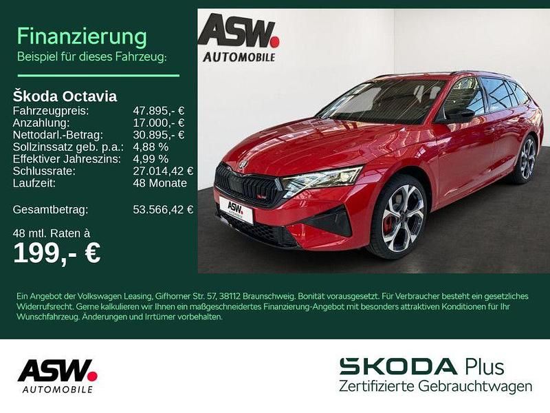 Velvetrot metallic Gebraucht 2025 Skoda Octavia RS Kombi | 47.895 € - Bild 1/4