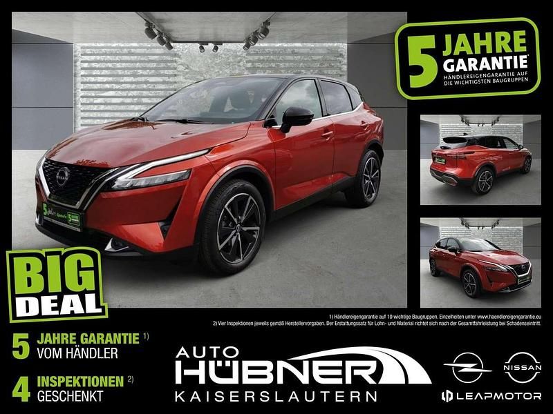 Fuji sunset red/black Gebraucht 2022 Nissan Qashqai Tekna SUV | 24.190 € (Fairer Preis) - Bild 1/4