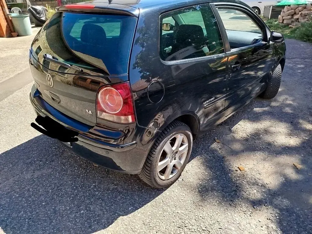 Gebraucht VW Polo United 80 PS (58 kW) 2008 Schwarz Kleinwagen