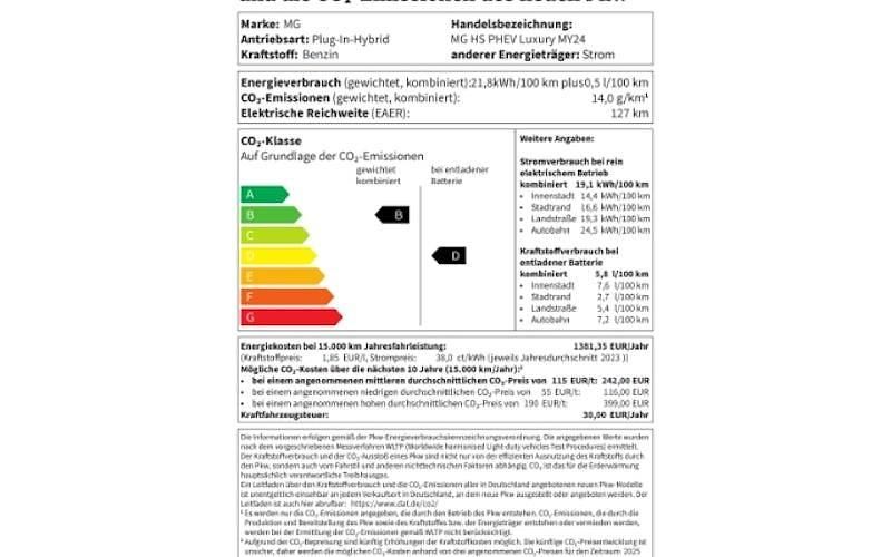 Gebraucht MG HS Luxury 272 PS (200 kW) 2025 Weiss SUV