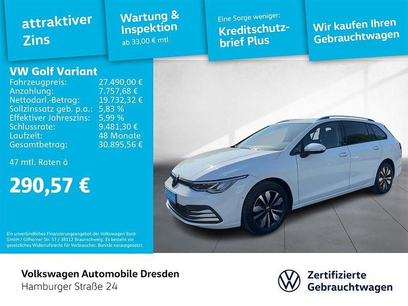 Gebraucht VW Golf VIII Move 150 PS (110 kW) 2024 Weiß Kombi