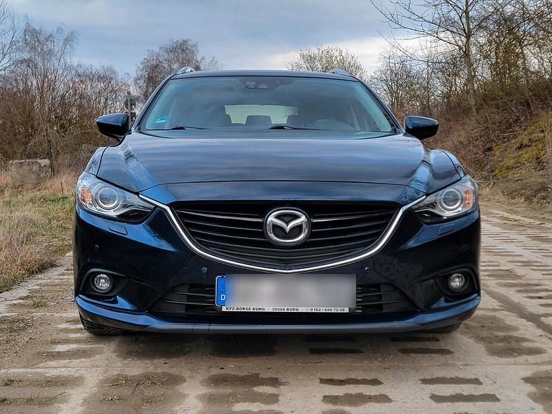 Blau Gebraucht 2014 Mazda 6 Sports-Line Kombi | 8.600 € (Fairer Preis) - Bild 1/4