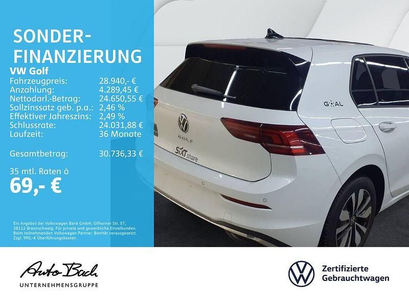 Gebraucht VW Golf VIII Goal 150 PS (110 kW) 2025 Oryxweiß perlmutteffekt Limousine