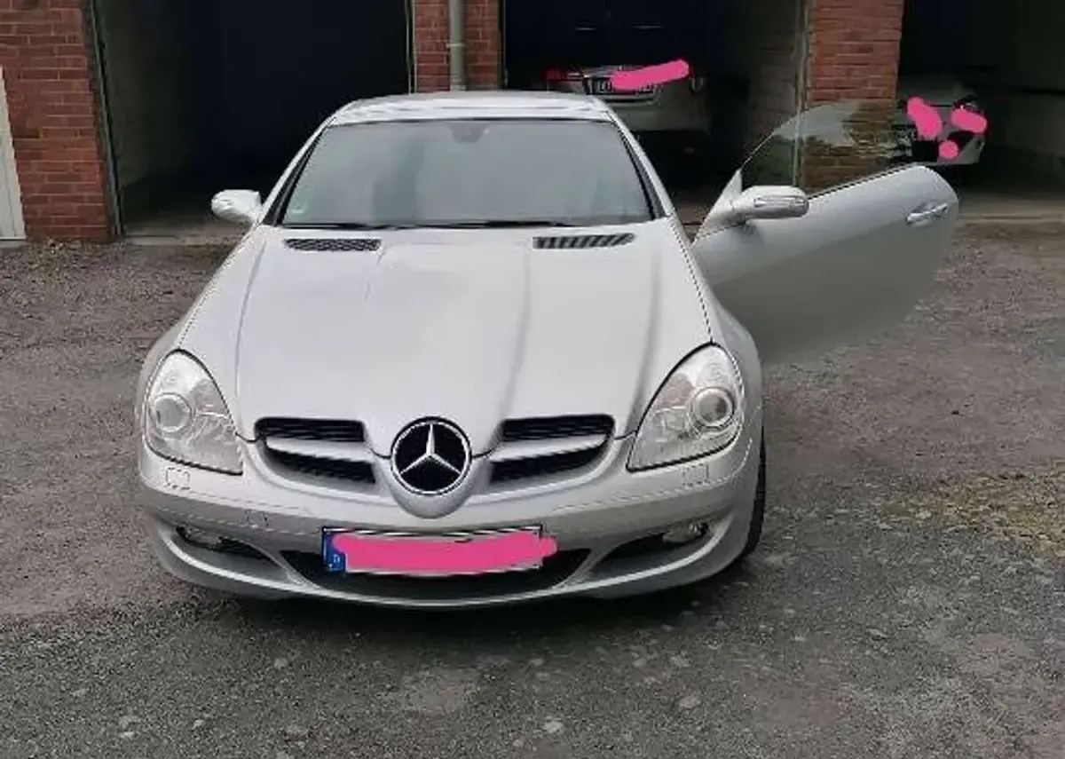 Gebraucht Mercedes SLK200 163 PS (119 kW) 2005 Silber Cabrio