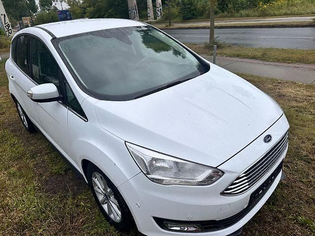 Gebraucht Ford C-MAX Titanium 125 PS (91 kW) 2018 Weiß Van / Kleinbus