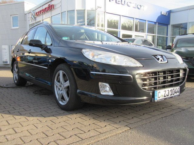Perlaneraschwarz Gebraucht 2009 Peugeot 407 Business-Line Kombi | 6.490 € - Bild 1/4