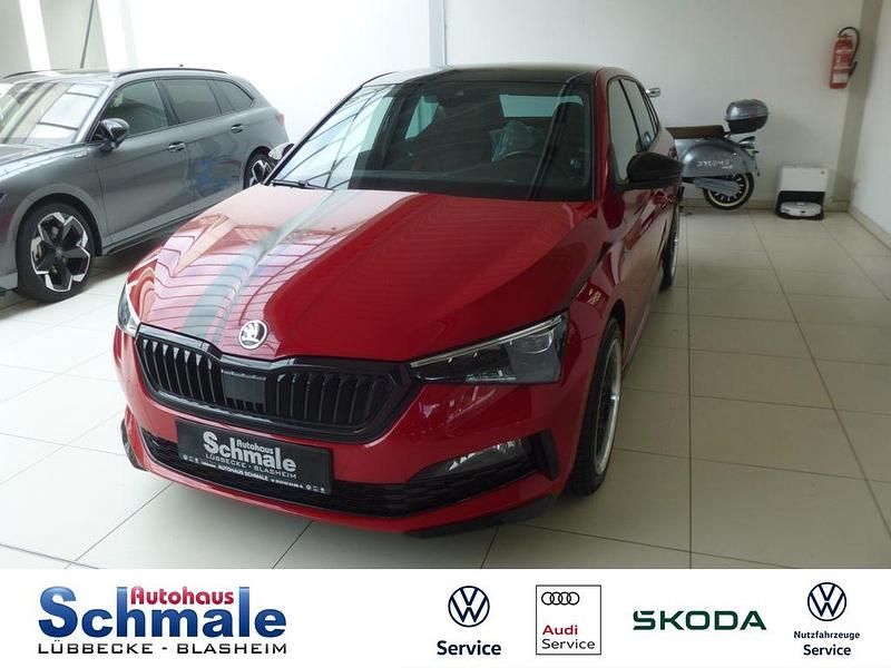 Velvet rot metallic Gebraucht 2020 Skoda Scala Monte Carlo Kleinwagen | 21.900 € (Etwas zu teuer) - Bild 1/4