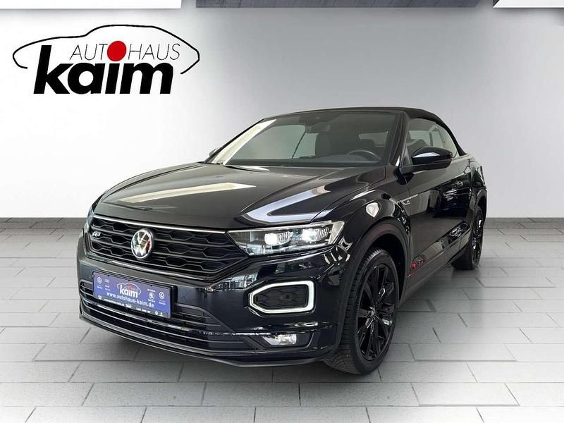 Schwarz Gebraucht 2021 VW T-Roc Cabriolet R-line Plus Cabrio | 29.490 € (Etwas zu teuer) - Bild 1/4