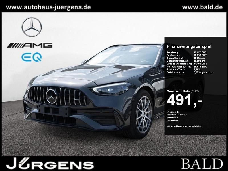 Grau graphitgrau metallic Gebraucht 2023 Mercedes C43 AMG AMG Kombi | 52.080 € (Superpreis) - Bild 1/4