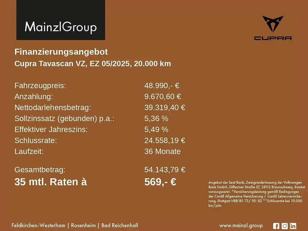 Gebraucht Cupra Tavascan VZ 250 kW (340 PS) 2025 Weiß SUV