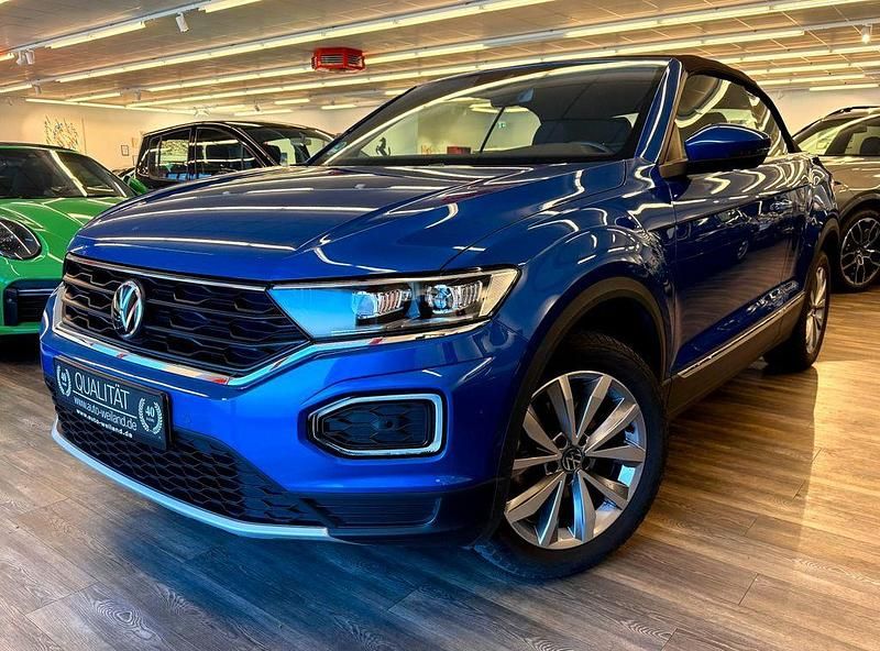Blau Gebraucht 2020 VW T-Roc Cabriolet Cabrio | 23.800 € (Fairer Preis) - Bild 1/4