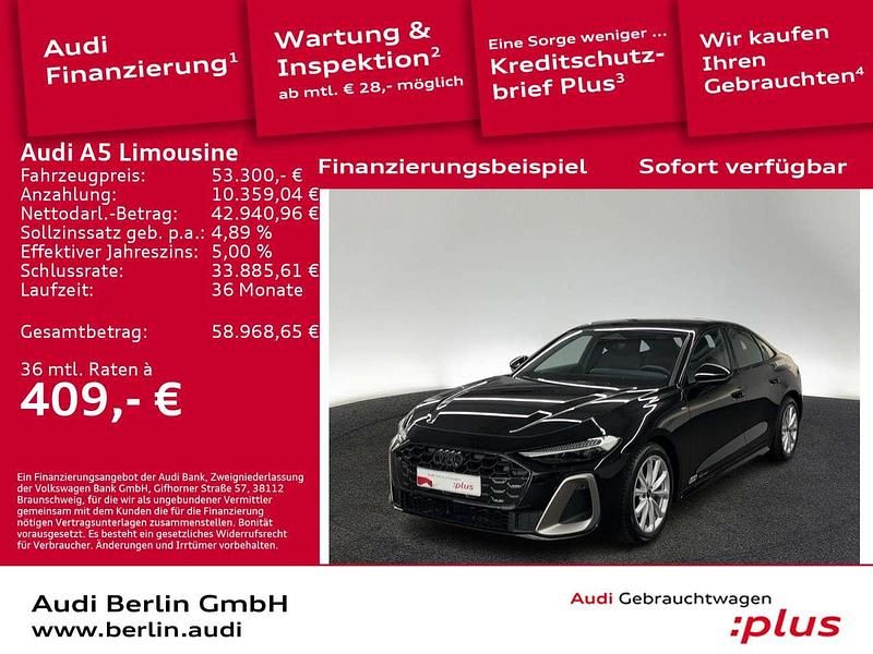 Gebraucht Audi A5 Ambiente 150 PS (110 kW) 2025 Mythosschwarz metallic Limousine